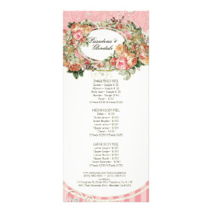 Kris London Beauty - Barock English Rose Floral Werbekarte