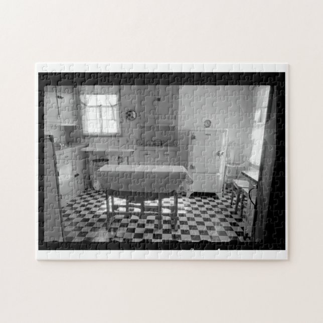 Krise-Ära Bauernhof-Küchen-Puzzlespiel (Horizontal)
