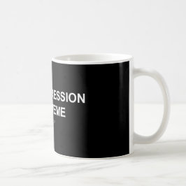 Krise/Meme - Schwarz-/weißeTasse Kaffeetasse
