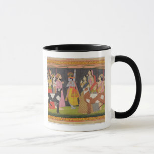 Krishna anhebender Berg Govardhana, vom 'Bhagav Tasse