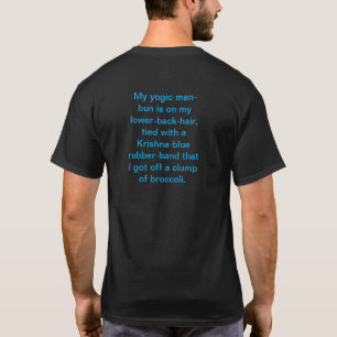 Krishna-Blaues Yogic-Man-Bun Hankamer Artjunkhaus T-Shirt