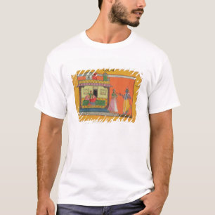 Krishna, das in Radhas Haus, Illustration Franc T-Shirt