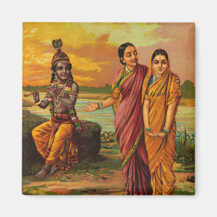 Krishna erklärt seine Liebe für Radha von Raja Rav Magnet