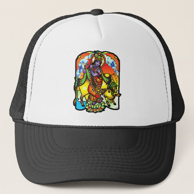 Krishna Hat Truckerkappe (Vorderseite)