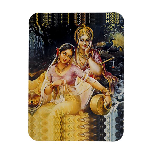 KRISHNA - Hintere Gottheit - Magnet (Vertikal)