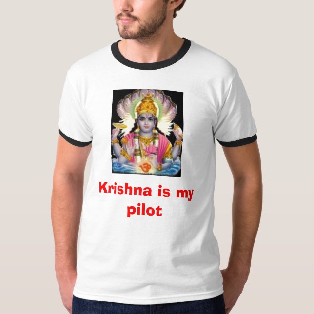 Krishna ist mein Pilot T-Shirt (Vorderseite)