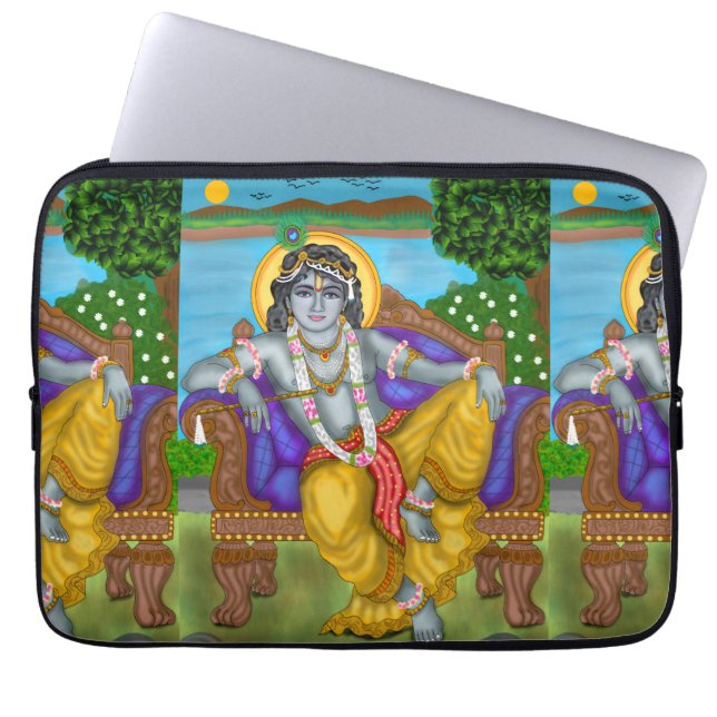 Krishna Laptop Hülle Laptopschutzhülle (Vorderseite)