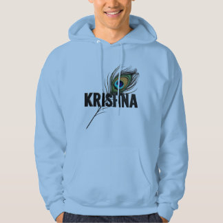 KRISHNA mit Pfauenfeder Hoodie