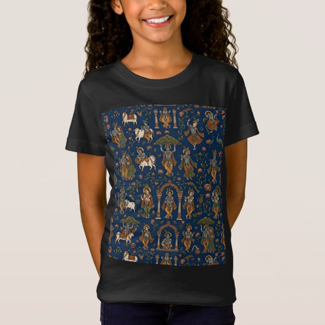 Krishna-Muster T-Shirt (Vorderseite)