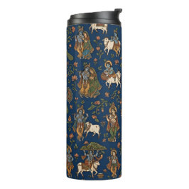 Krishna-Muster Thermosbecher