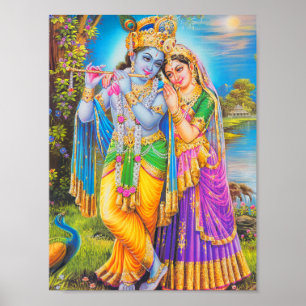 Krishna Painting Poster