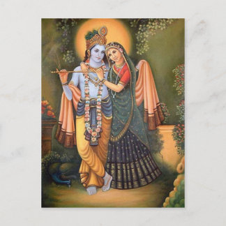krishna postkarte