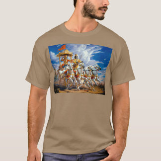 Krishna und Arjuna während des Krieges in Mahabhar T-Shirt