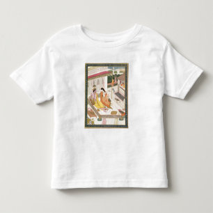 Krishna und Radha auf einem Bett in einem Kleinkind T-shirt
