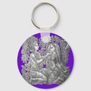 Krishna und Radha Schlüsselanhänger