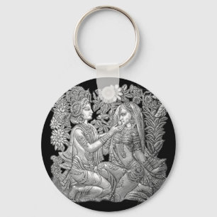 Krishna und Radha Schlüsselanhänger
