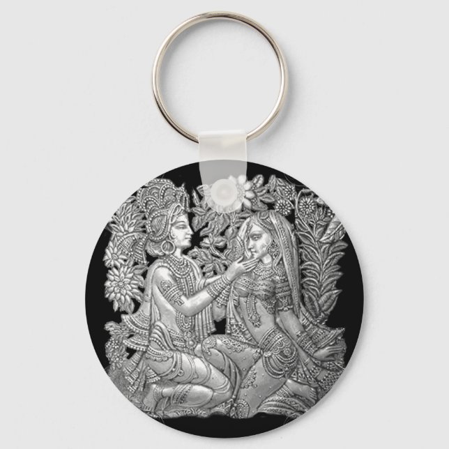 Krishna und Radha Schlüsselanhänger (Vorderseite)