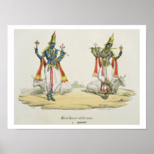 Krishna Venugopala, graviert von de Marlet und du Poster