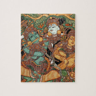 KRISHNA, WELCHES DIE FLÖTE SPIELT