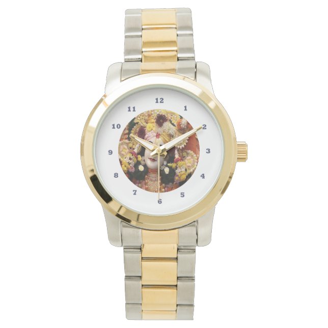 KRISHNA: Zwei-Tonen-Gold-Silber Armbanduhr (Vorderseite)