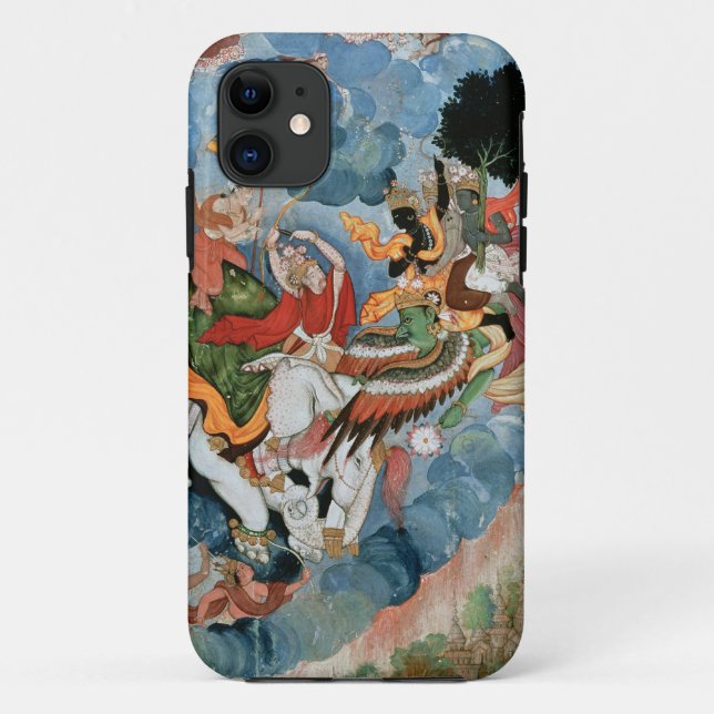 Krishnas Kampf mit INDRA, c.1590 Case-Mate iPhone Hülle (Rückseite)