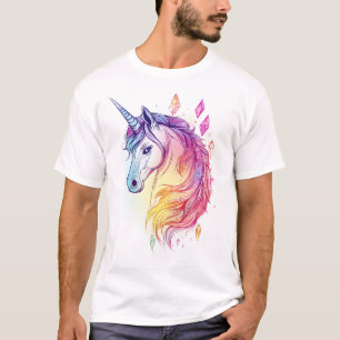 Kristall-Aura-Einhorn (1) T-Shirt