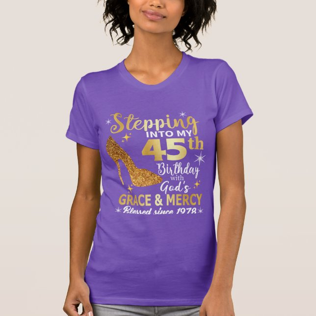 Kristall Birthday Shirt | 45 Jahre alt Geburtstag (Vorderseite)