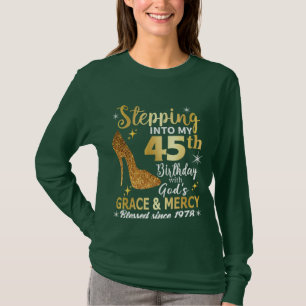 Kristall Birthday Shirt   45 Jahre alt Geburtstag