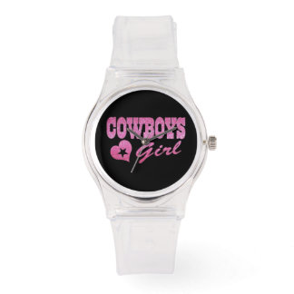 Kristall Black Enamel Cowgirls beobachten Armbanduhr
