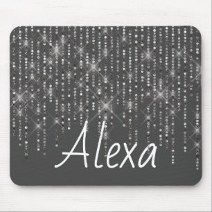 Kristall Bling mit Name Mouse Pad Mousepad