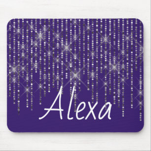 Kristall Bling mit Name Mouse Pad Mousepad