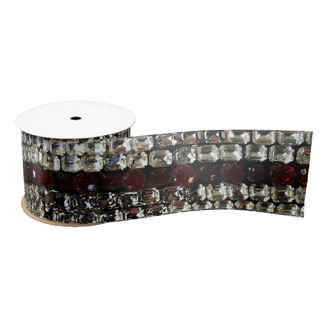 Kristall, Diamanten, Schmuck, Edelstein, Rubine Satinband (Spule)