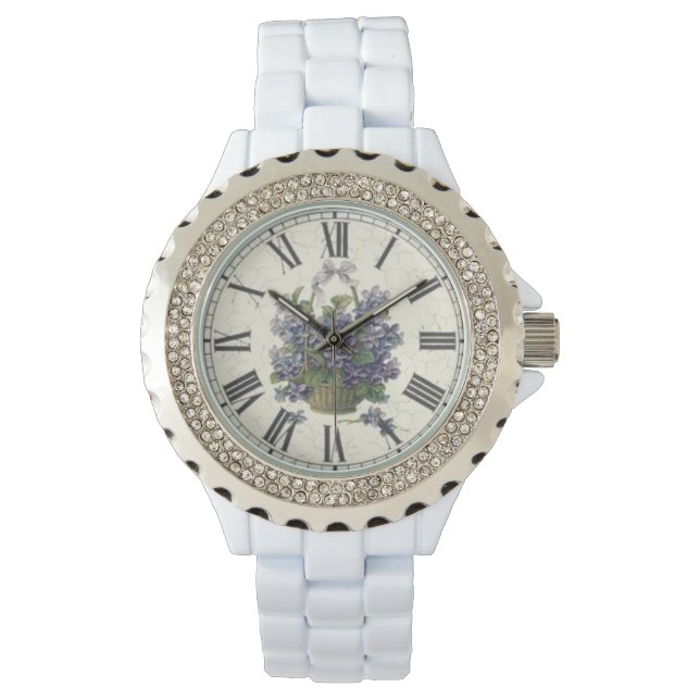 Kristall Enamel watch Armbanduhr (Vorderseite)