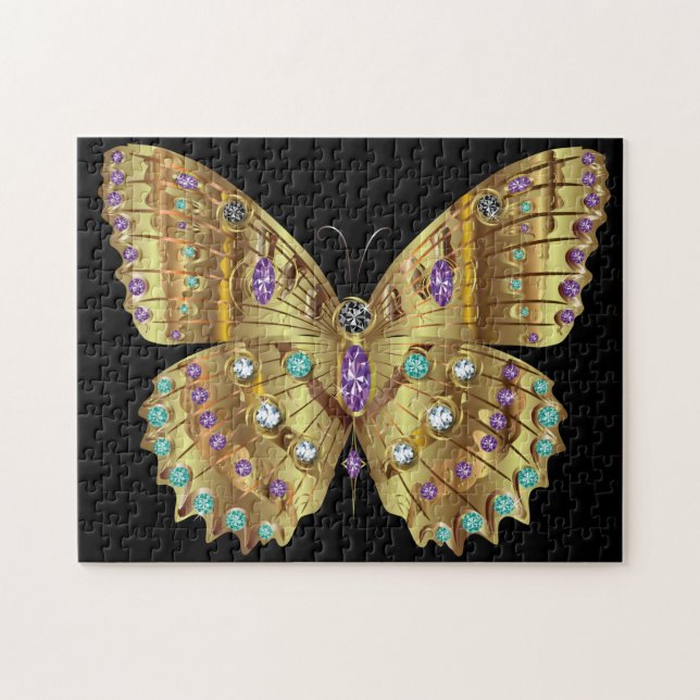 Kristall Golden Butterfly (Horizontal)