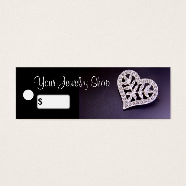 Kristall Heart Jewelry Price Tags (Vorderseite)
