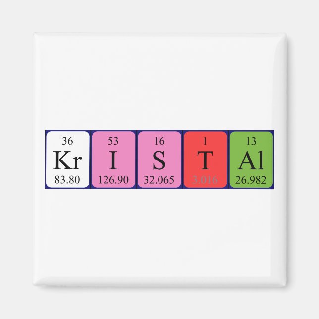 Kristall-Periodenmagnet Magnet (Vorne)