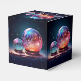 Kristall-Schneebälle Weihnachts-Geschenkbox Geschenkschachtel
