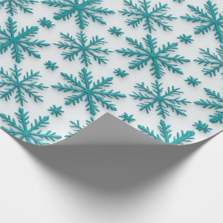 ❄ Kristall-Schneeflocke Winter-Wiederholungskachel Geschenkpapier