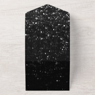 Kristall-Schwarzer-Bling-Strass All In One Einladung