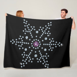 Kristall Snowflake Diamonds Fleecedecke