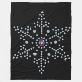 Kristall Snowflake Diamonds Fleecedecke