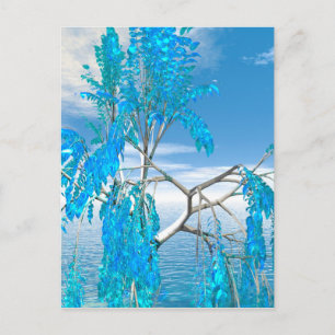 Kristall-Sommerbaum Postkarte