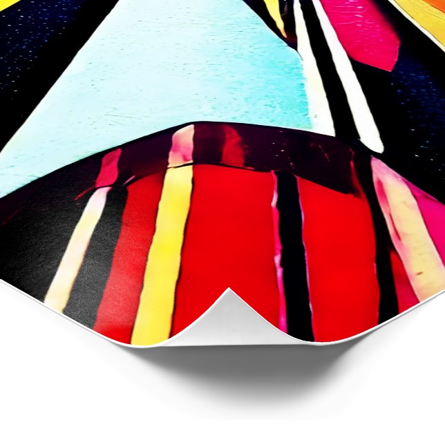 Kristall Stern Illustration Poster (Ecke)