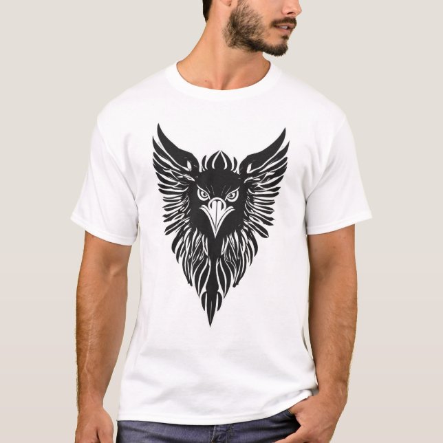 Kristalladler: Symbol der Freiheit & Ehrgeiz T-Shirt (Vorderseite)