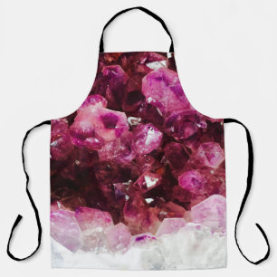 Kristallamethyst lila Mineral Schürze