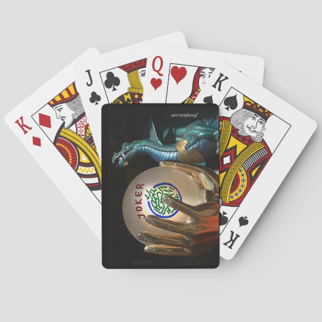 Kristallball-Spielkarten Milliamperestunde Jongg Spielkarten (Rückseite)