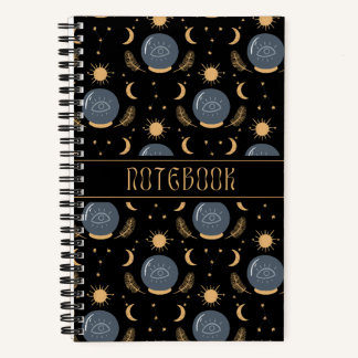 Kristallbälle, Sonne und Mond Notizbuch