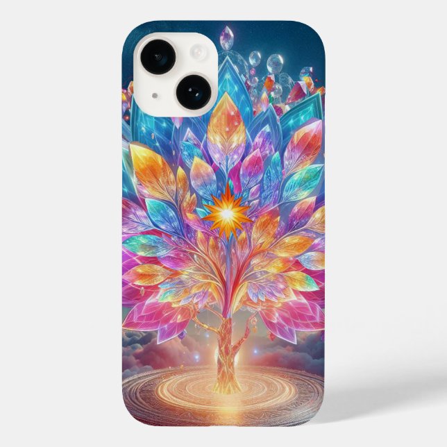 Kristallbaum Case-Mate iPhone 14 Hülle (Rückseite)