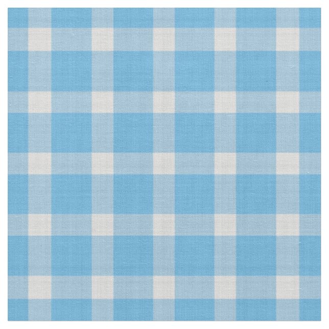 Kristallblau-weiß kariert  stoff (Nahaufnahme)