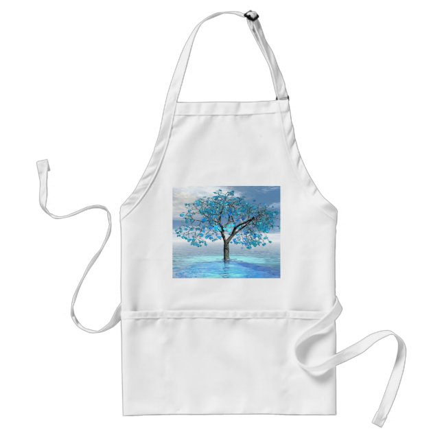 Kristallblauer Baum Schürze (Vorne)
